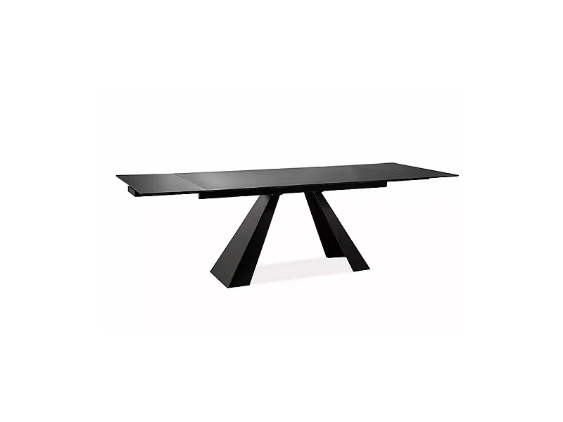 Stół rozkładany SALVADORE 120(180)x80 czarny mat