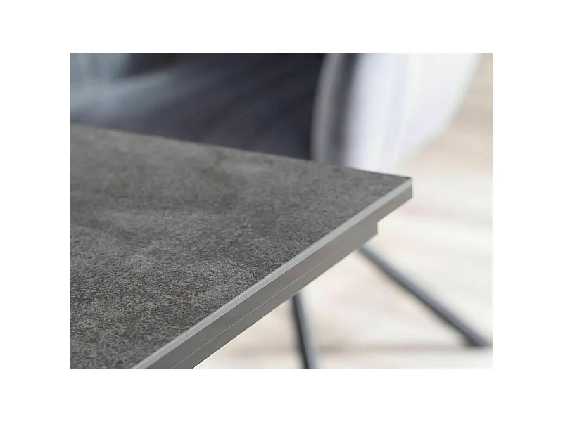 Stół rozkładany SALVADORE 120(180)x80 czarny mat