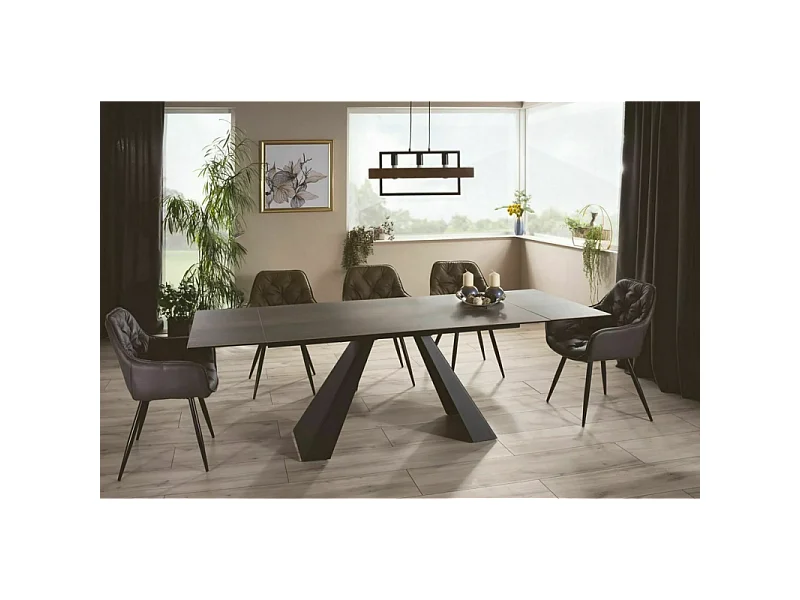 Stół rozkładany SALVADORE CERAMIC 160(240)x90 brązowy legno