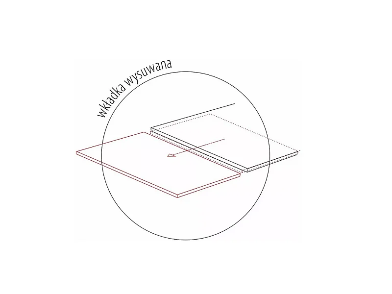 Stół rozkładany COLUMBUS CERAMIC 160(240)x90 brązowy/czarny mat