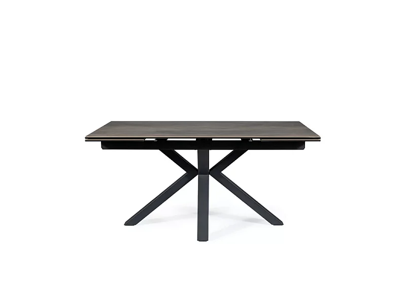 Stół rozkładany COLUMBUS CERAMIC 160(240)x90 brązowy/czarny mat