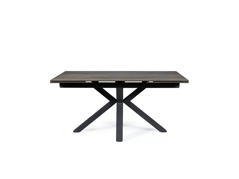 Stół rozkładany COLUMBUS CERAMIC 160(240)x90 brązowy/czarny mat