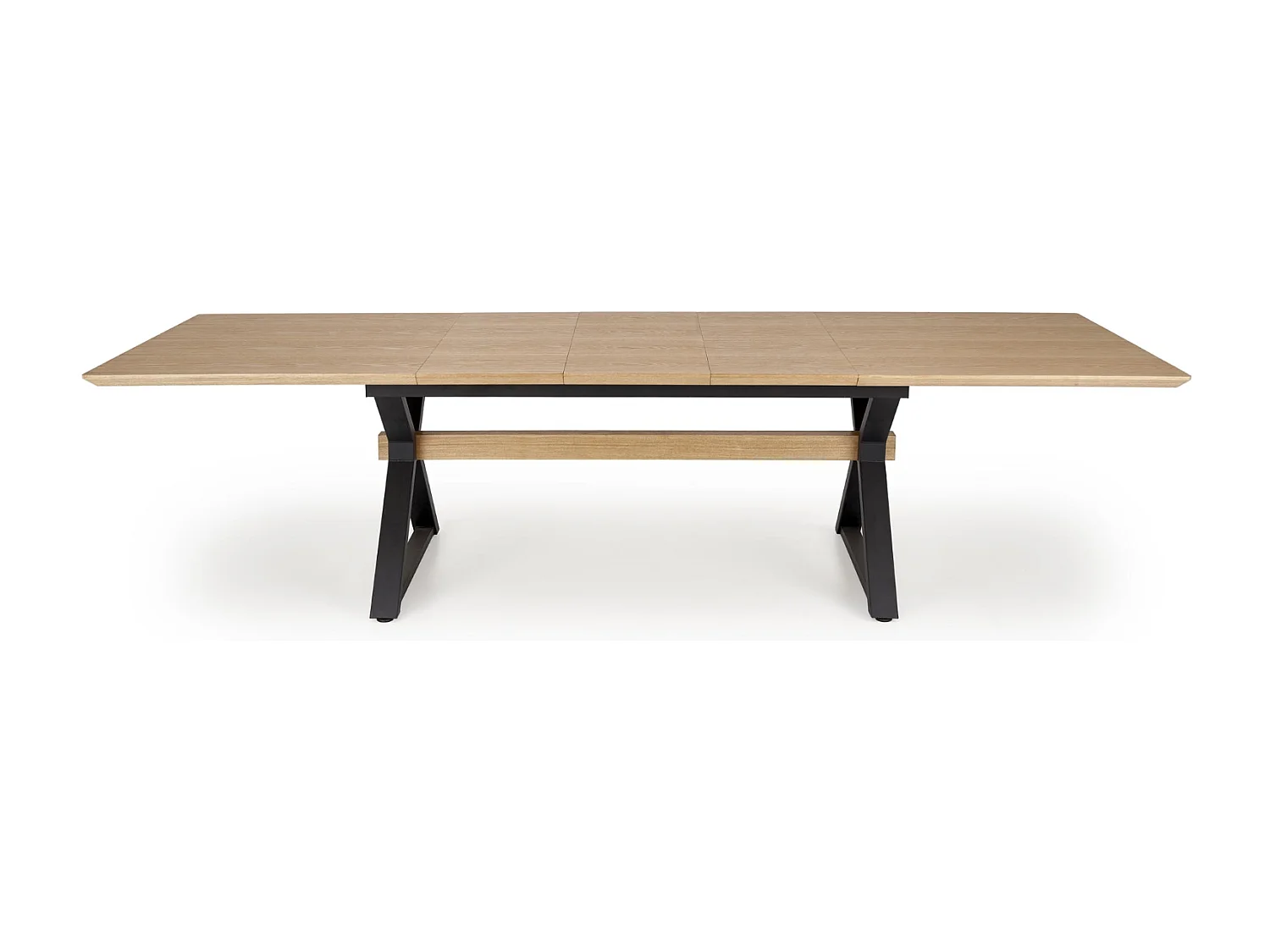 Stół rozkładany HENRY 180(300)x100 dąb naturalny/czarny