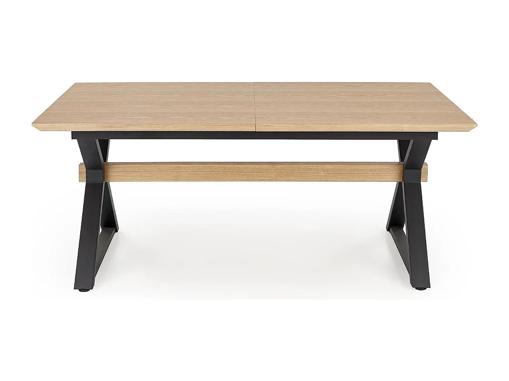 Stół rozkładany HENRY 180(300)x100 dąb naturalny/czarny