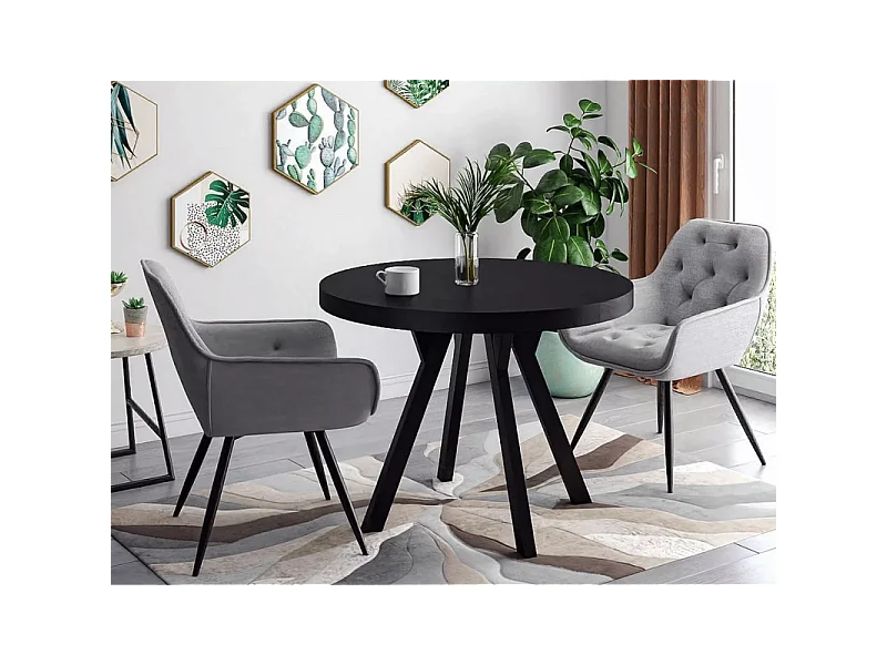 Stół rozkładany DOMINGO 100(250)x100 czarny