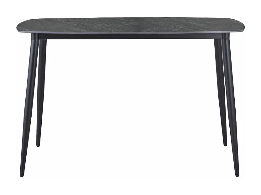 Table haute 140 cm arrondie céramique gris anthracite marbré - RYDER