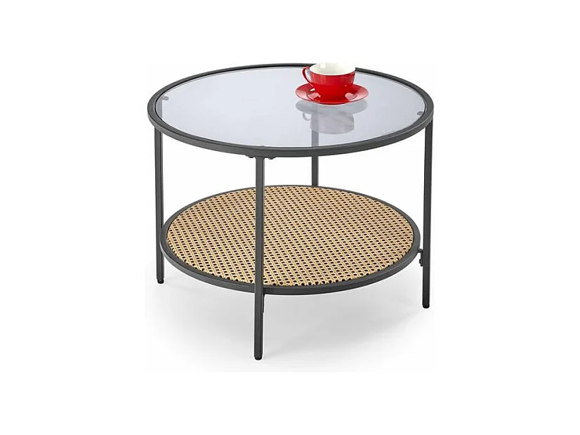Stolik kawowy DAKOTA 60x60 dymiona/naturalna