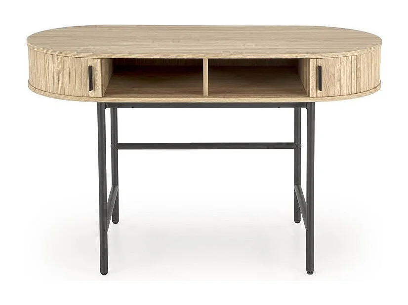 Biurko B51 dąb naturalny/czarne