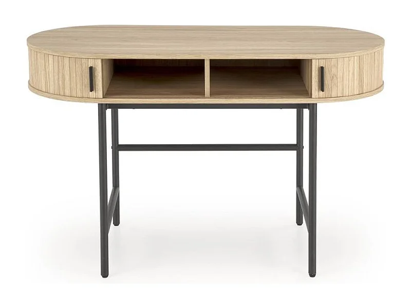 Biurko B51 dąb naturalny/czarne