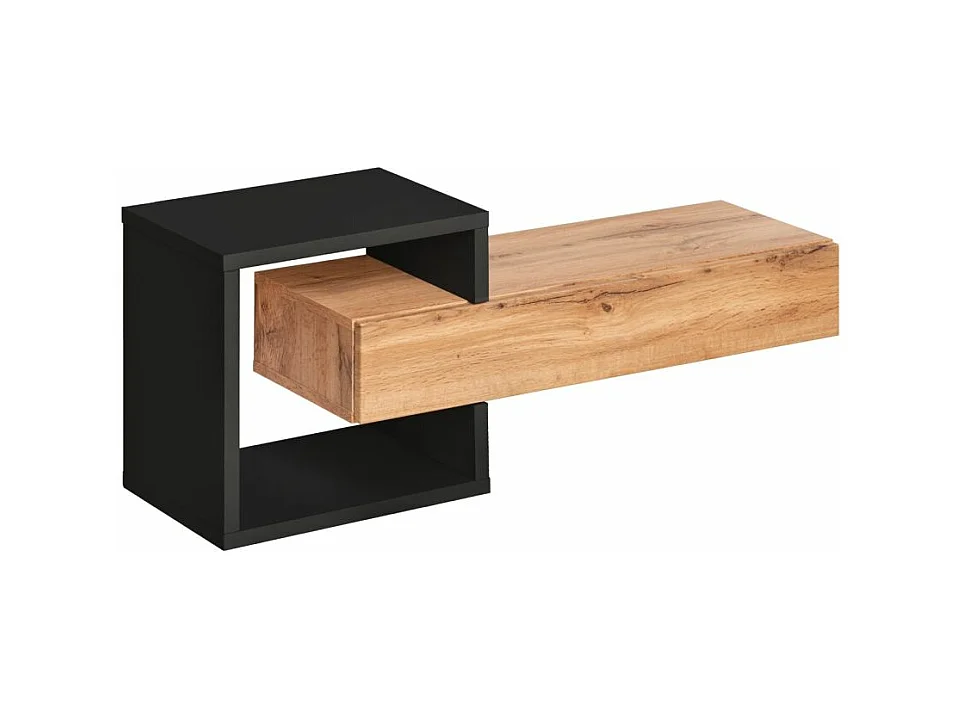 Konsola wisząca EASY 100x40 dąb wotan/czarna