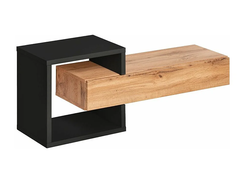 Konsola wisząca EASY 100x40 dąb wotan/czarna