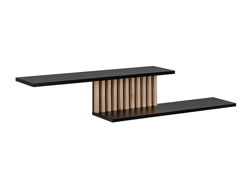 Półka CAMERON hickory jackson/czarna