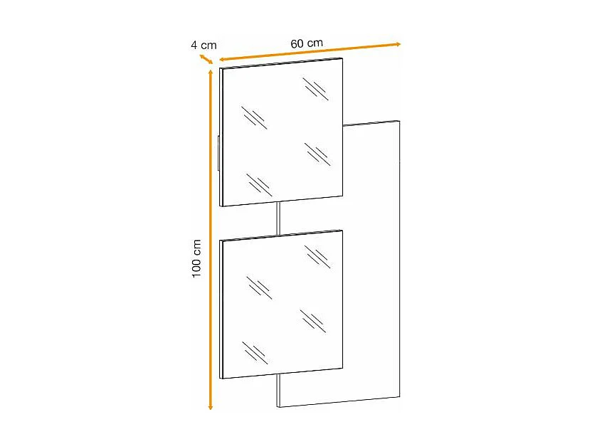 Lustro do przedpokoju EASY dąb wotan