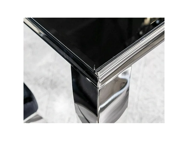 Console "Prince C" - Noir/Argenté - L 120 x l 40 cm