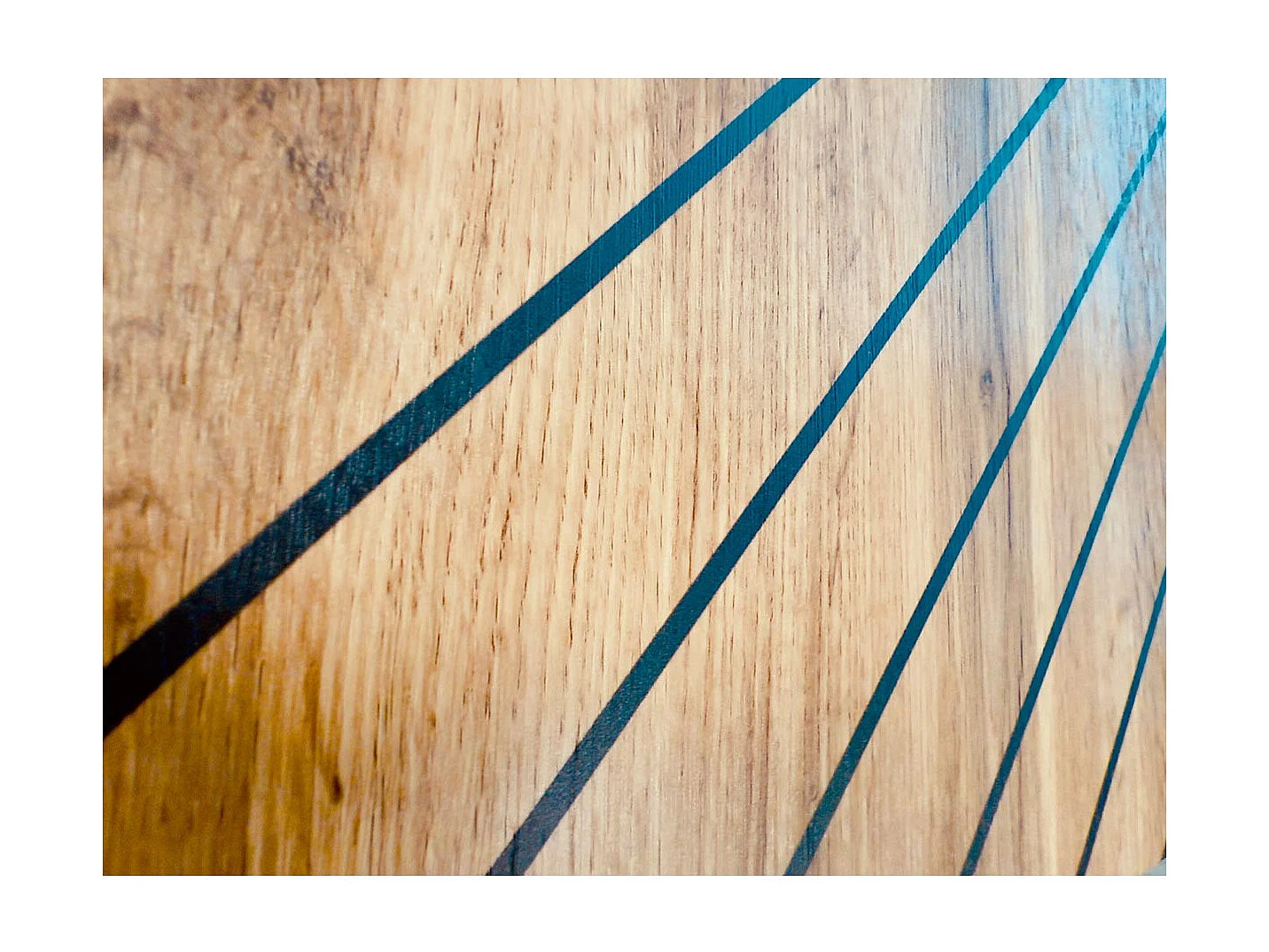 Banc TV Mural Design "Switch Lamel" 180cm Naturel Rainuré