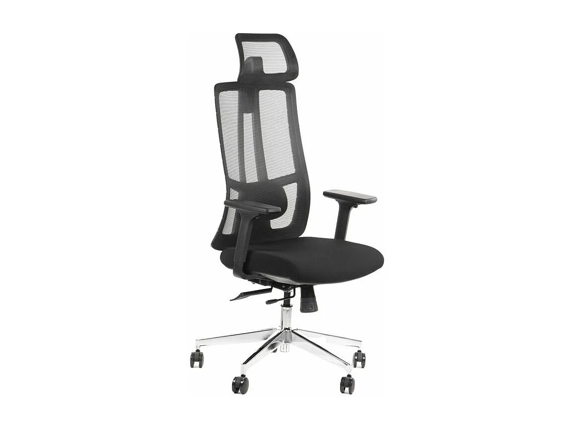 Fotel biurowy AKCENT czarny