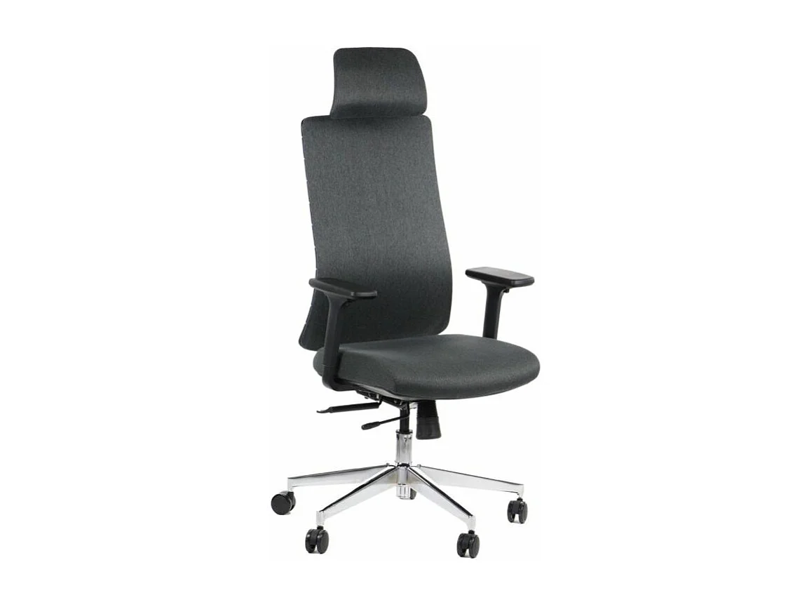 Fotel biurowy AKCENT F grafitowy