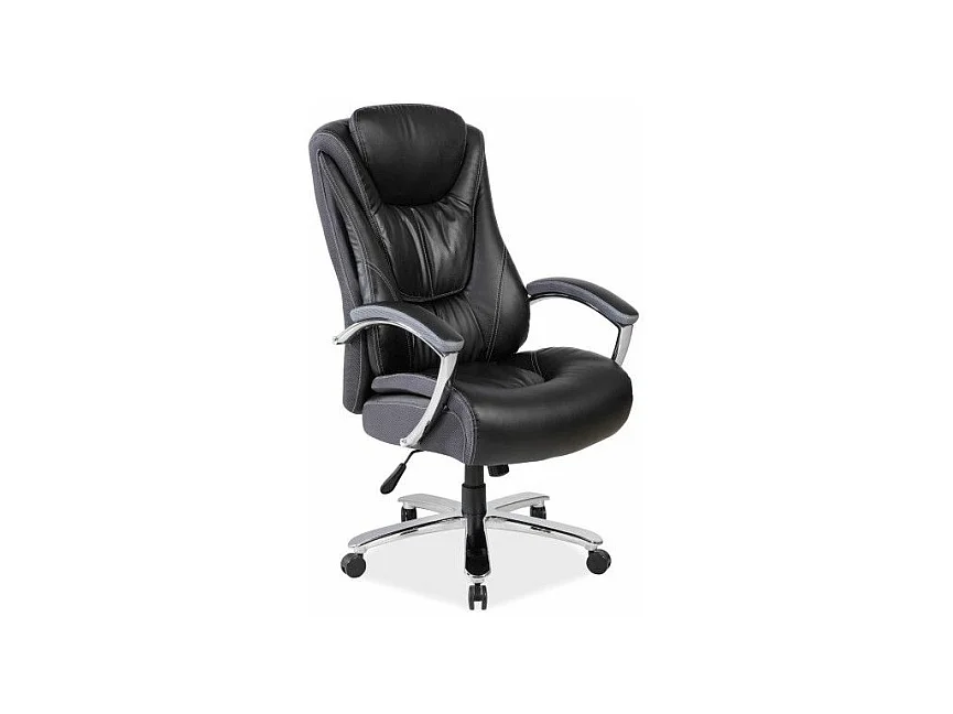 Chaise de bureau - Consul - 70 x 57 x 122 cm - Cuir PU - Noir