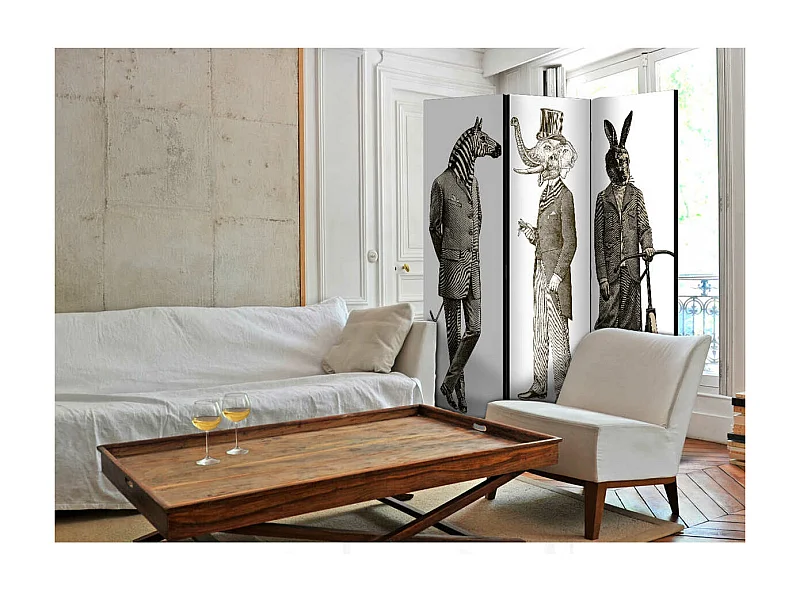 Paravent Zoo élégant 3 volets - Artgeist