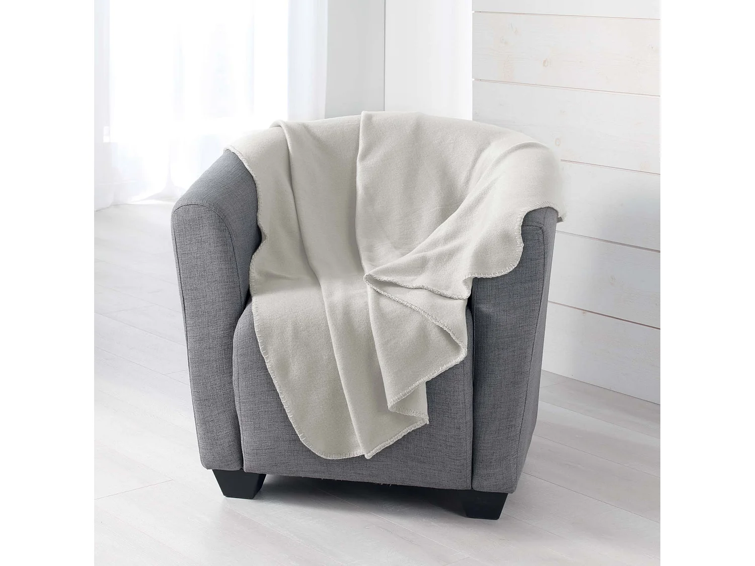 Plaid 125x150cm Miloux Naturel