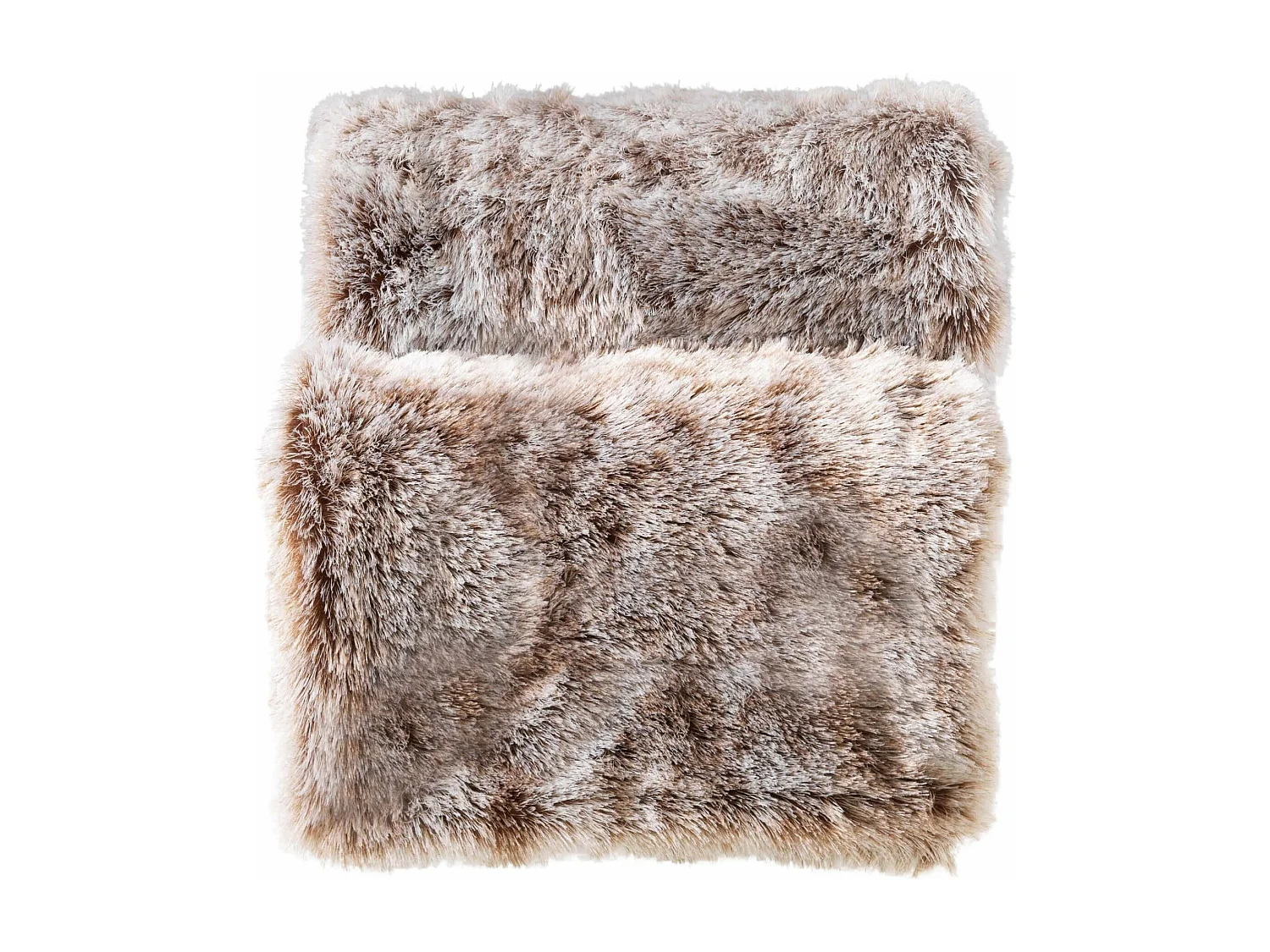 Plaid Imitation Fourrure "Antartic" 125x150cm Chocolat