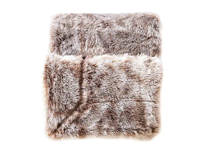 Plaid Imitation Fourrure "Antartic" 125x150cm Chocolat