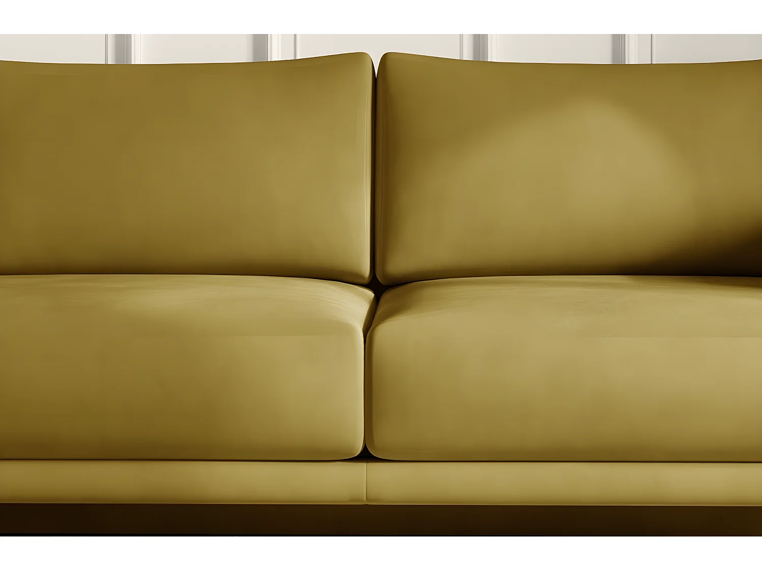 Canapé 3/4 places convertible et espace de rangement - Moutarde - en tissu de qualité, DANY