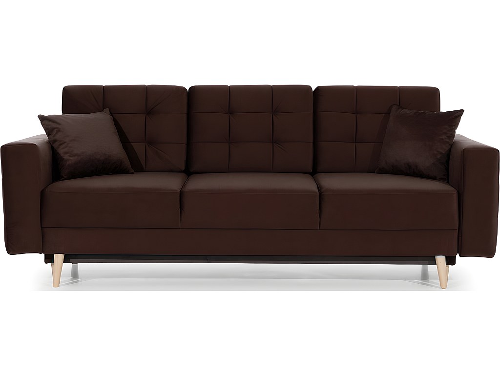 Canapé à 3 places,Sofa pour Salon,Banquette Marron 180 cm Tissu CFW66465