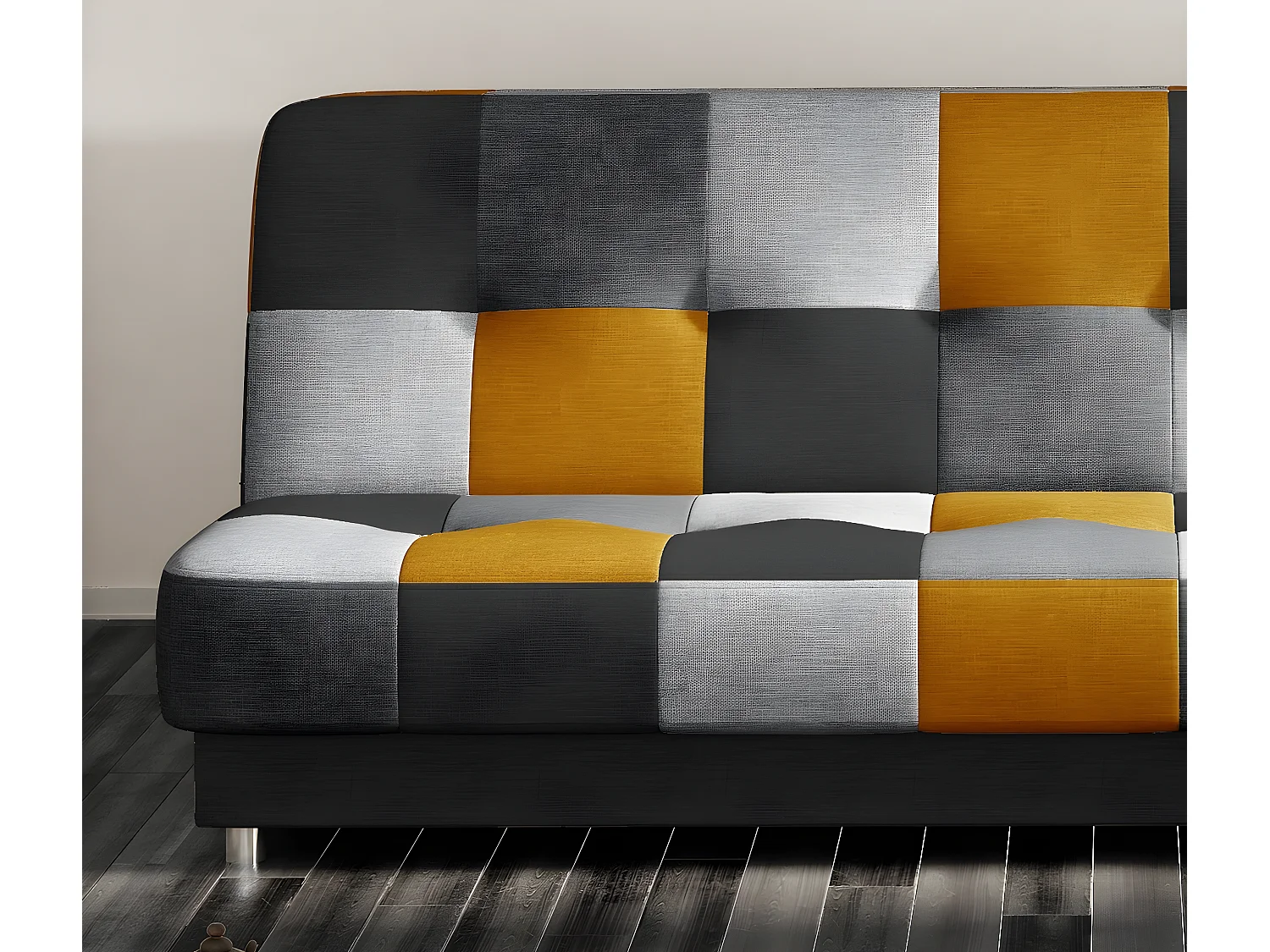 Canapé 3 places convertible - multicolore - en tissu de belle qualité, CAYENNE