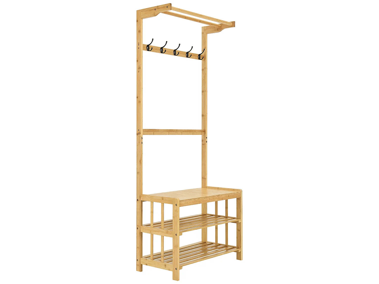 Meuble d'entrée Tornio portemanteau avec banc 168 x 70 x 35 cm [en.casa]