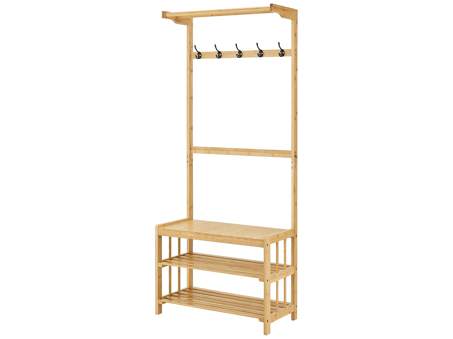 Meuble d'entrée Tornio portemanteau avec banc 168 x 70 x 35 cm [en.casa]