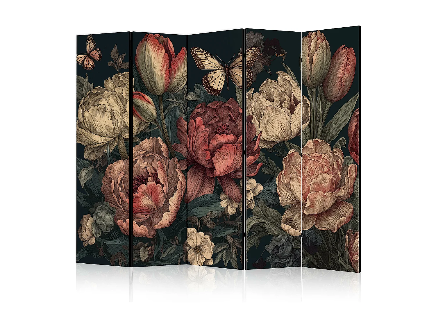 Parawan dwustronny Artgeist Kwiaty 225 x 172 cm 1 szt