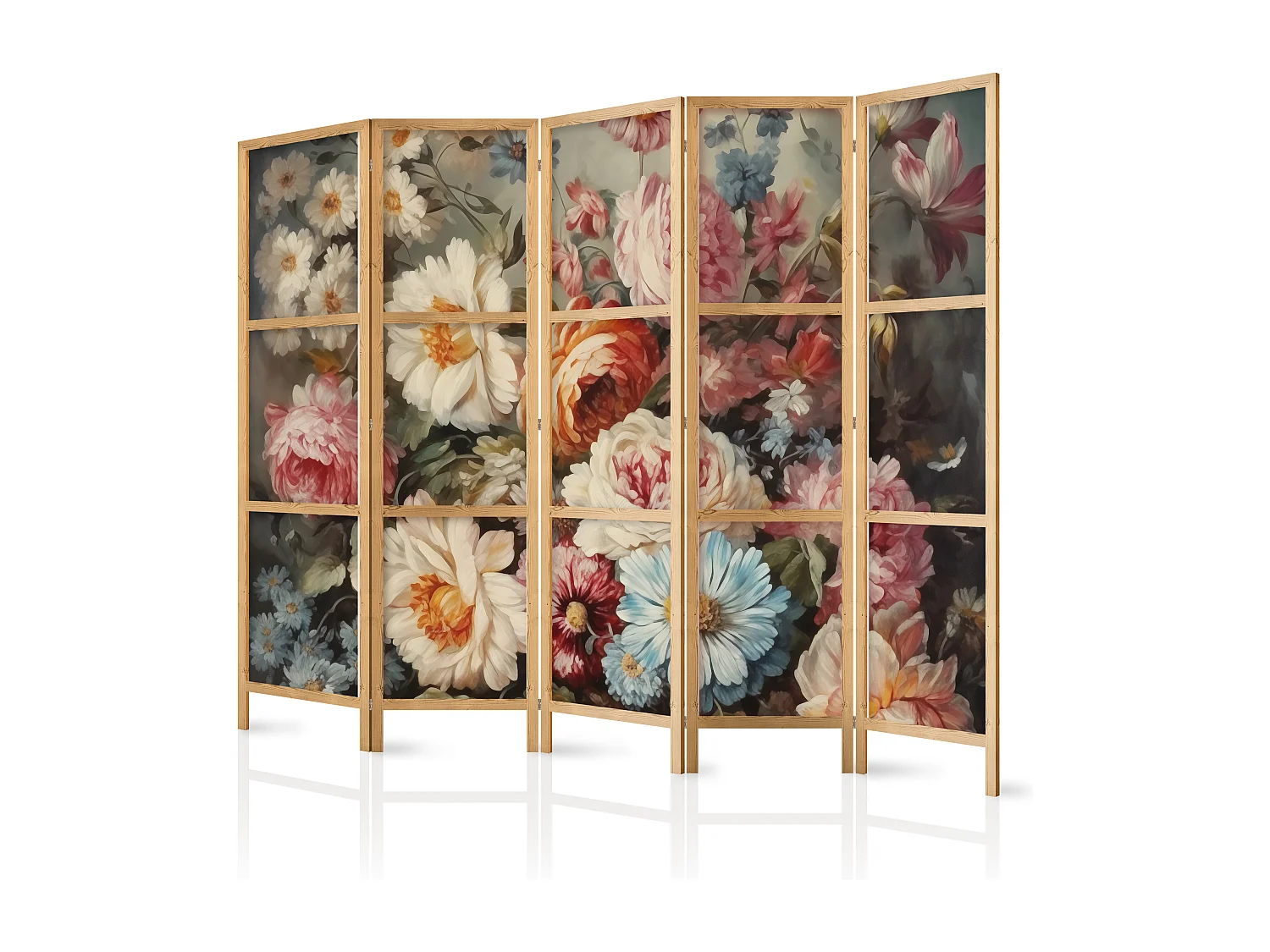 Parawan japoński Artgeist Kwiaty 225 x 172 cm 1 szt