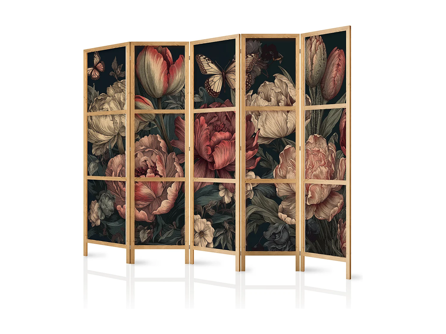 Parawan japoński Artgeist Kwiaty 225 x 172 cm 1 szt