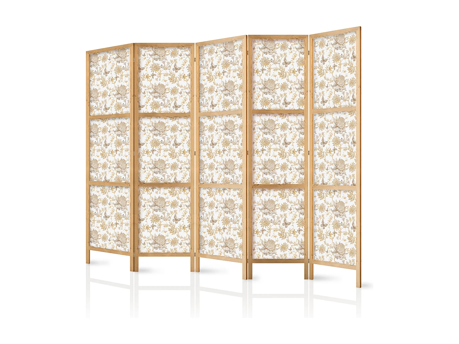 Parawan japoński Artgeist Kwiaty 225 x 172 cm 1 szt