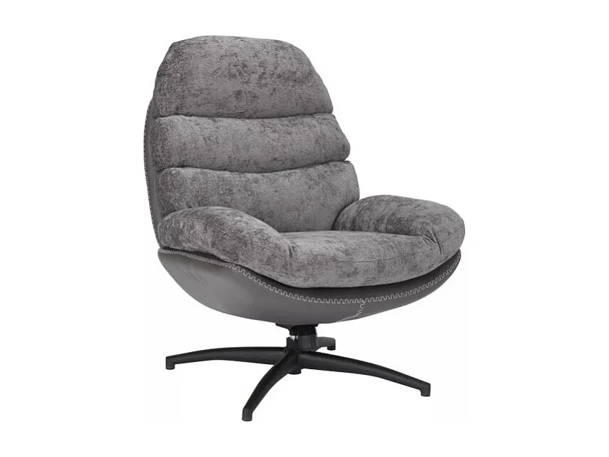 Fotel do salonu GISELLE szary obrotowy