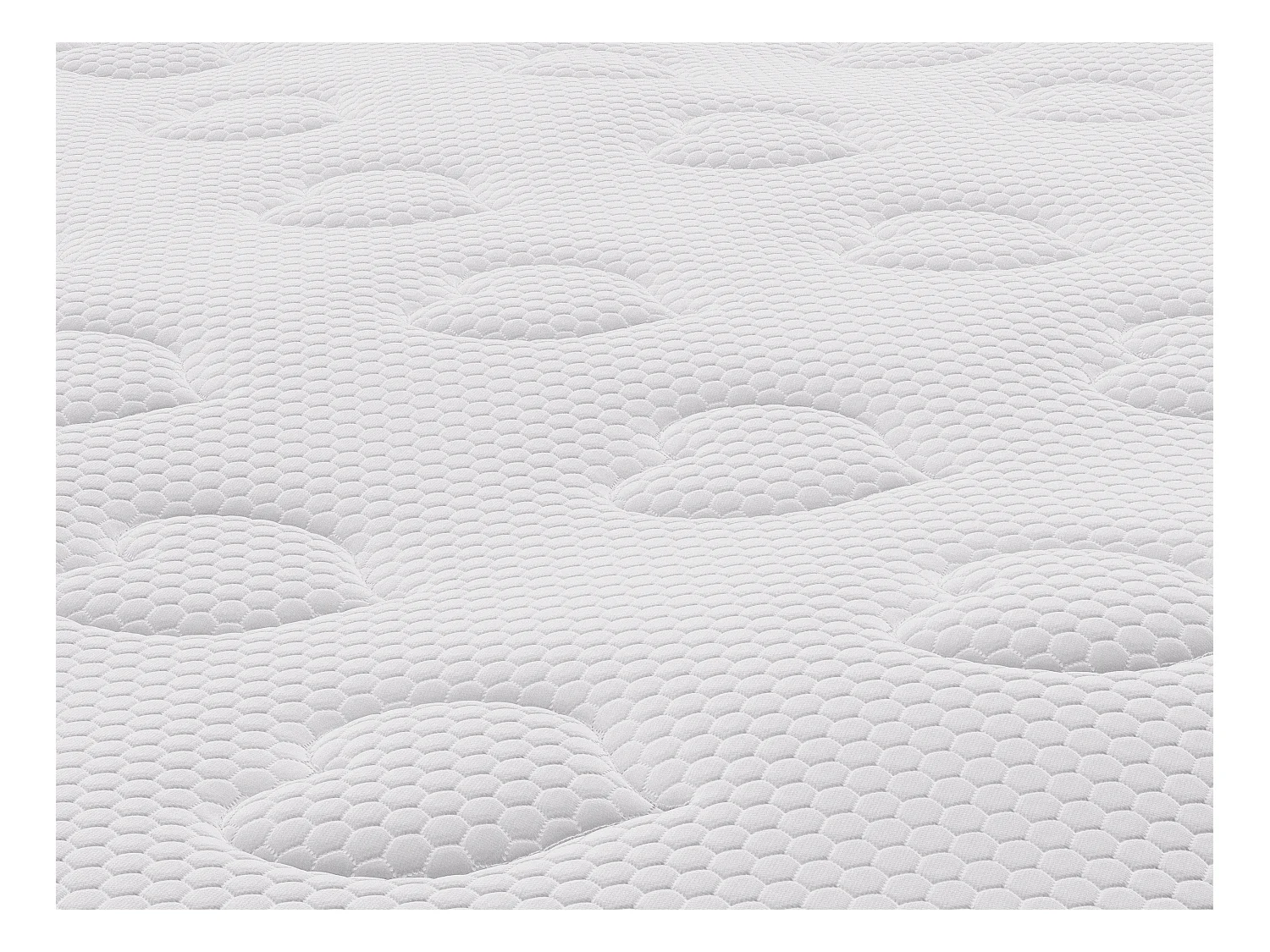 Ensemble 140 x 200 cm sommier coffre naturel clair + matelas ressorts ensachés surmatelas intégré ép.28cm - AMERICAN DREAM de YSMÉE
