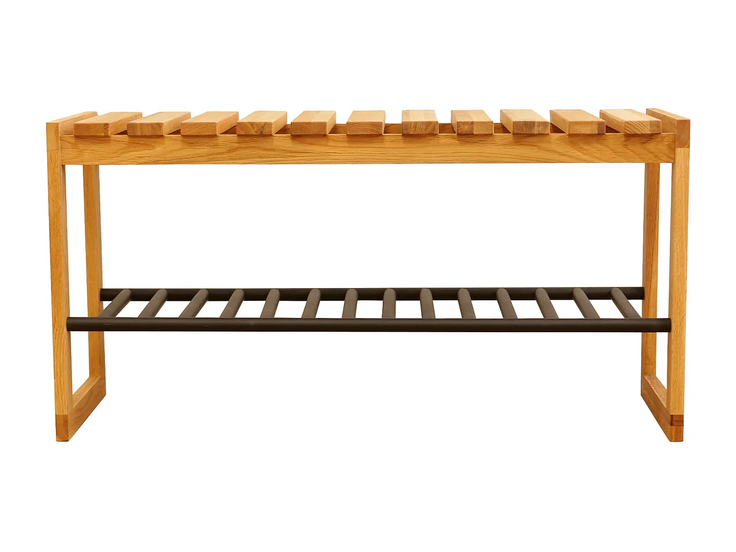 Meuble à chaussures avec banc en bois massif - MC17011