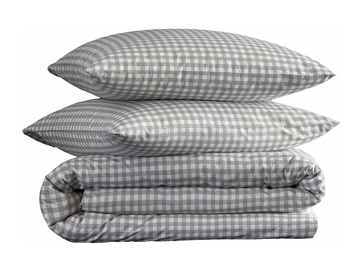 Parure de lit Vichy 260x240 Beige