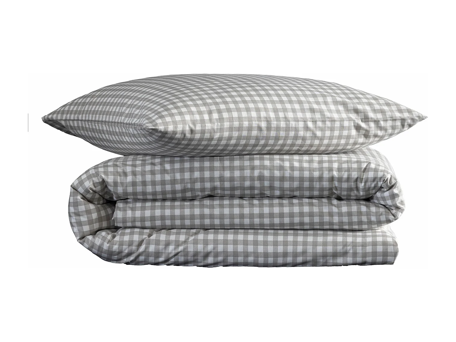 Parure de lit Vichy 140x200 Beige