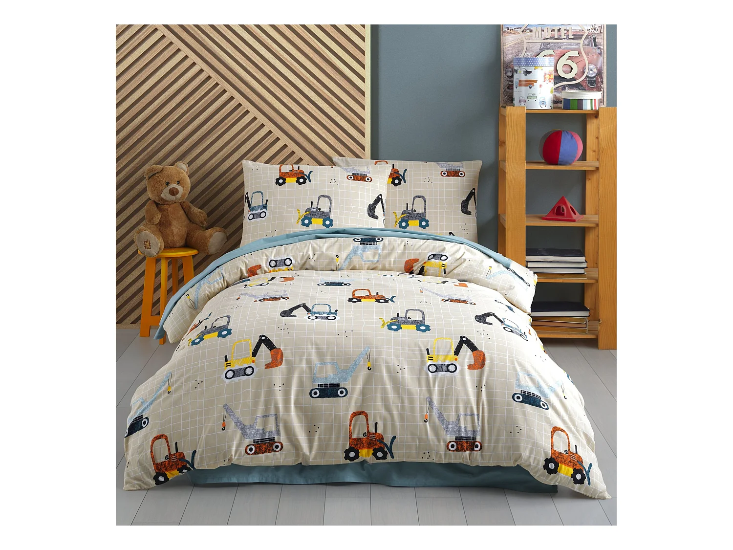 Parure de lit enfant Camion 140x200