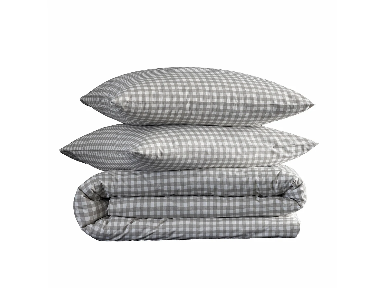 Parure de lit Vichy 240x220 Beige
