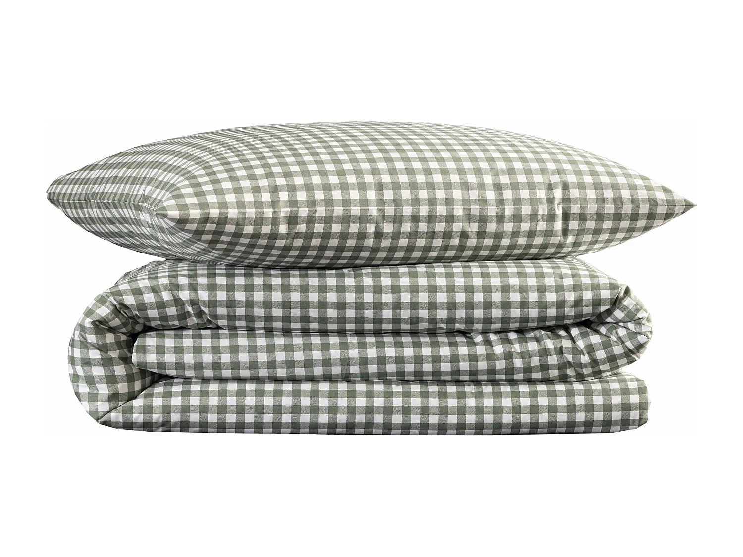 Parure de lit Vichy 140x200 Vert d'eau