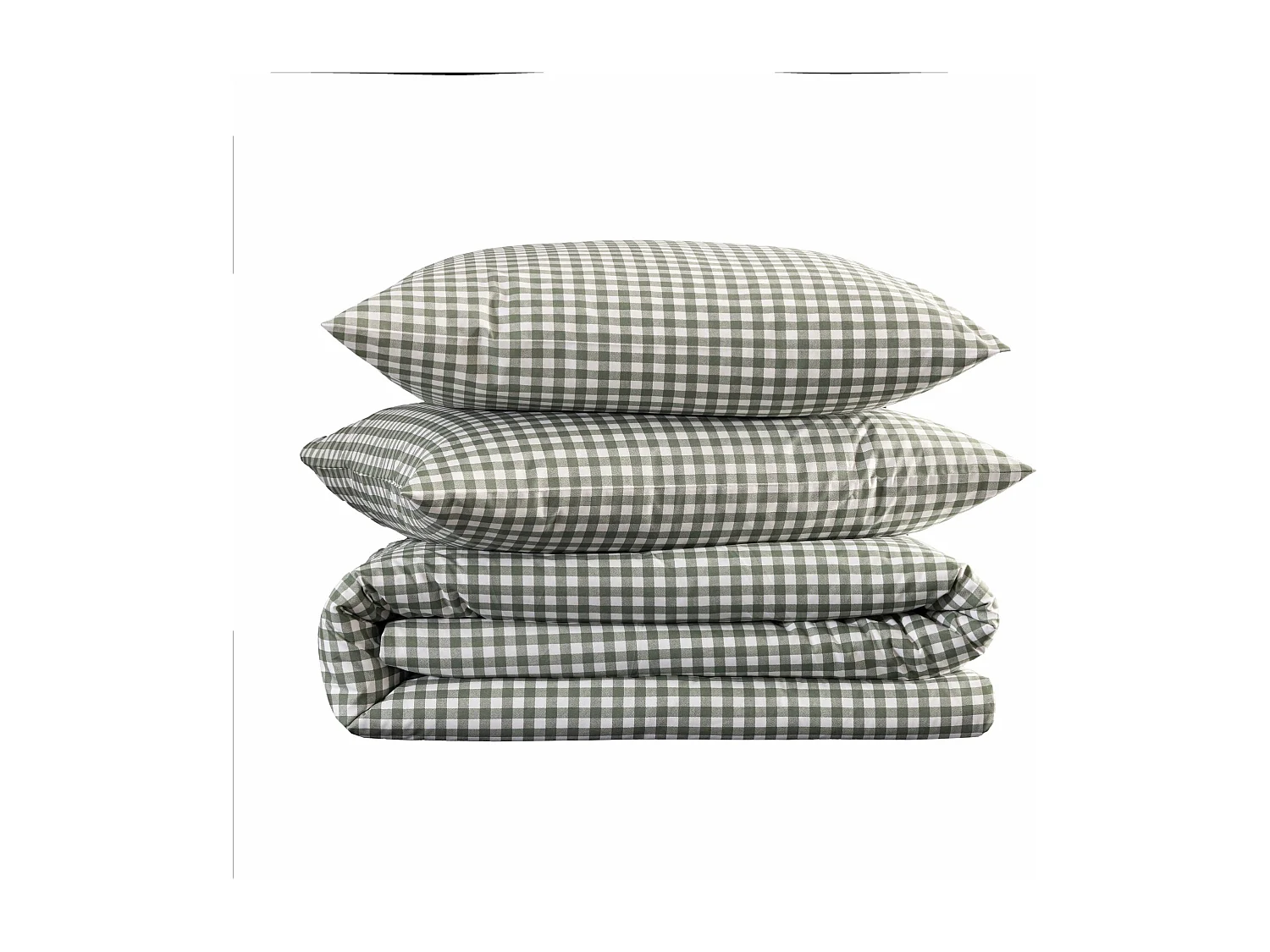 Parure de lit Vichy 240x220 Vert d'eau