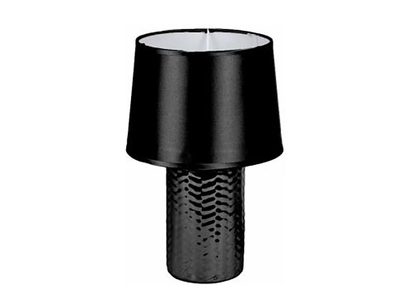 Lampe à Poser Design "Effet Tressé" 30cm Noir