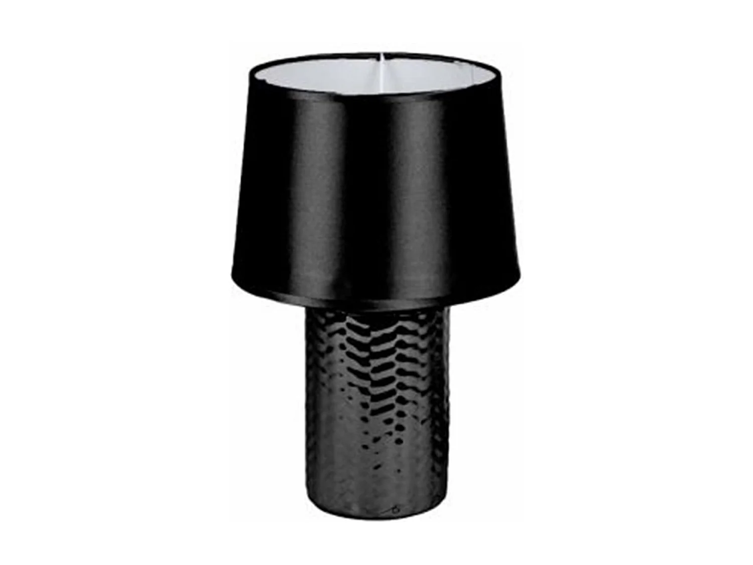 Lampe à Poser Design "Effet Tressé" 30cm Noir