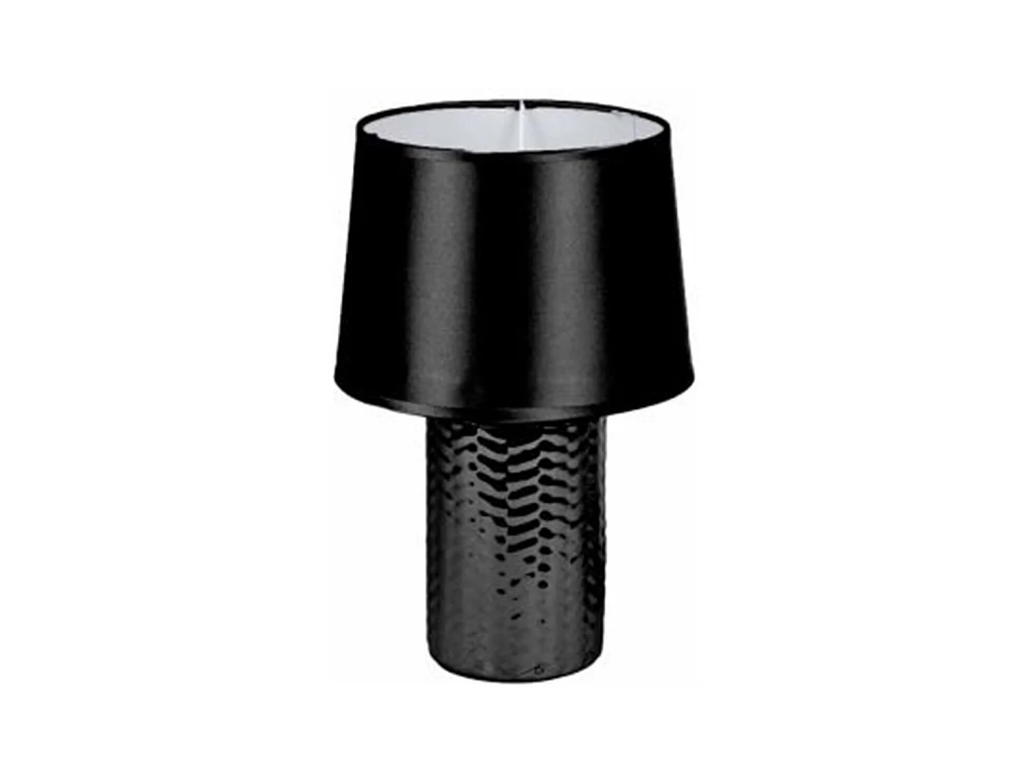 Lampe à Poser Design "Effet Tressé" 30cm Noir