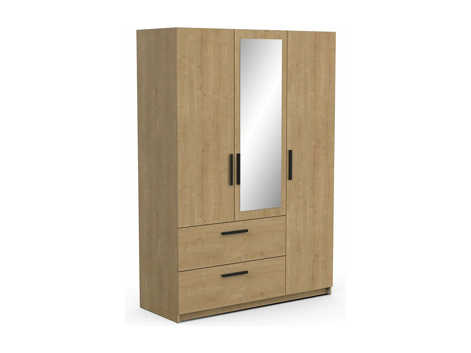 Armadio a 3 ante - CRAFT - Rovere - 133,5 x 51,4 x 191,5 cm - DEMEYERE