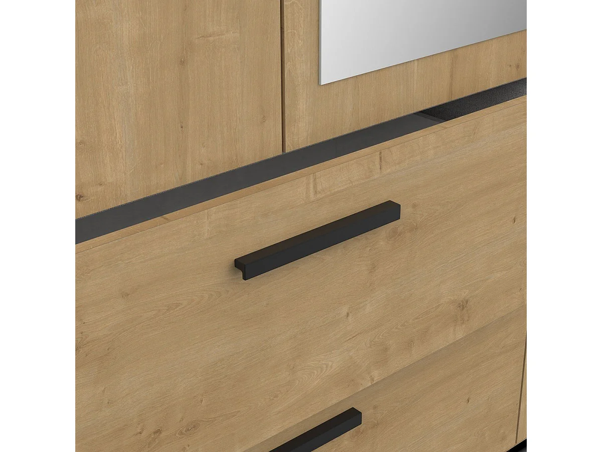 Armadio a 3 ante - CRAFT - Rovere - 133,5 x 51,4 x 191,5 cm - DEMEYERE