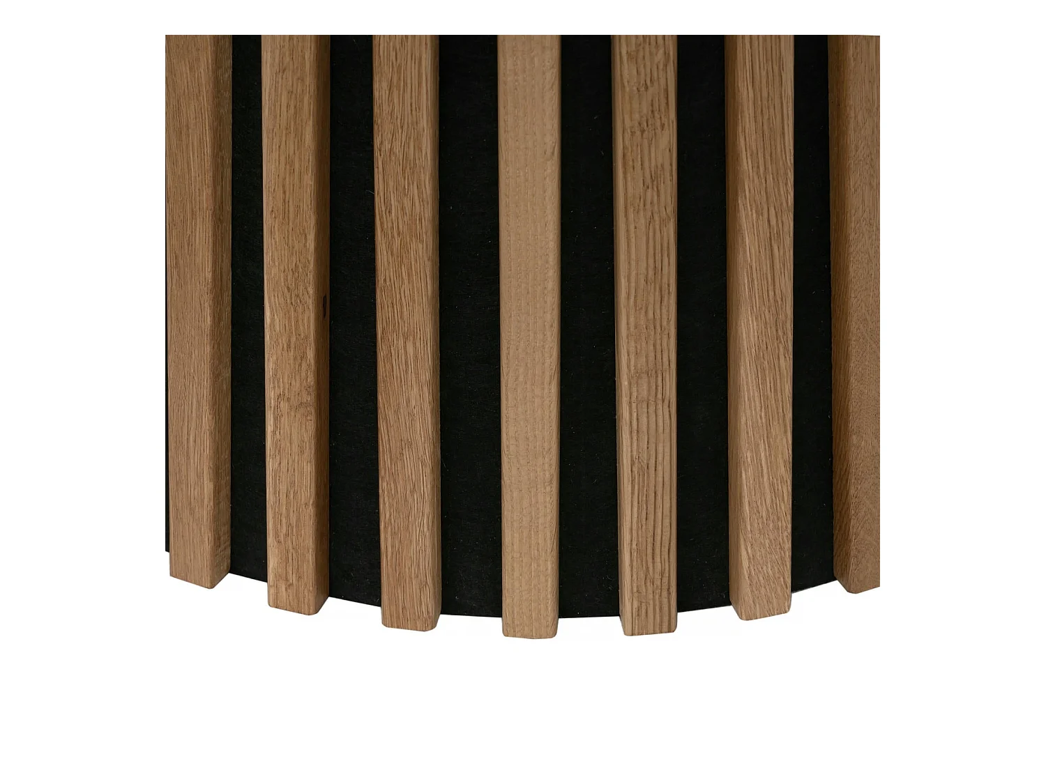 Table à manger extensible Svendborg - Ronde - MDF et placage de chêne - Naturel